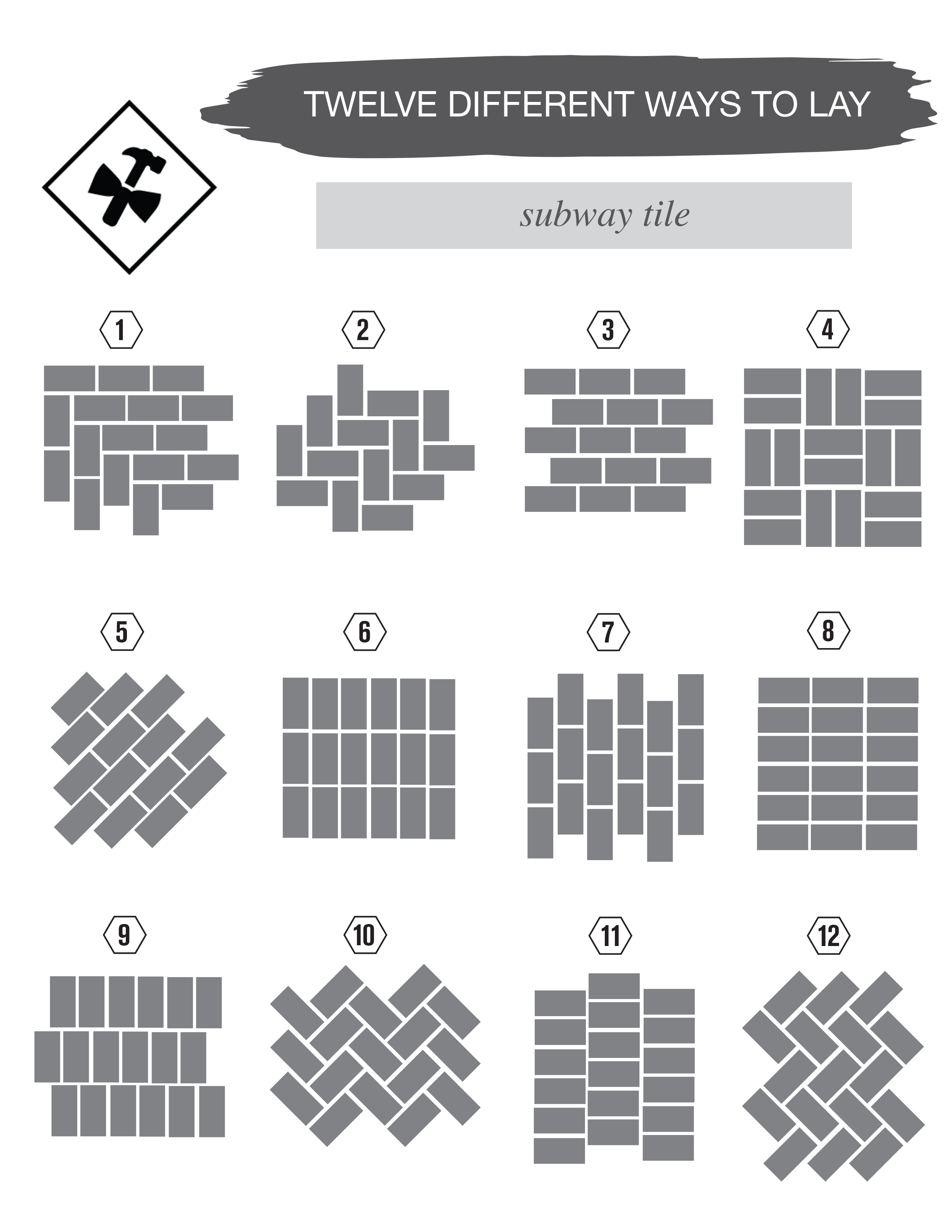 types of subway tiles