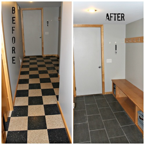 Entry Remodel Before After