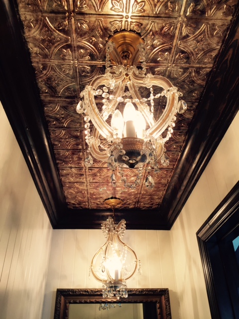 Vintage Chandeliers with ceiling Panel