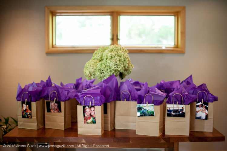 DIY Gift Bags, replacing a card with a picture of you and the person the gift is for