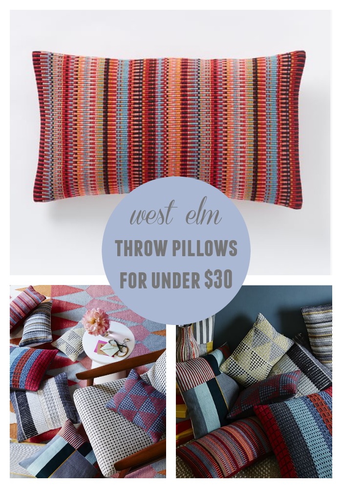 West Elm Throw Pillows for under $30