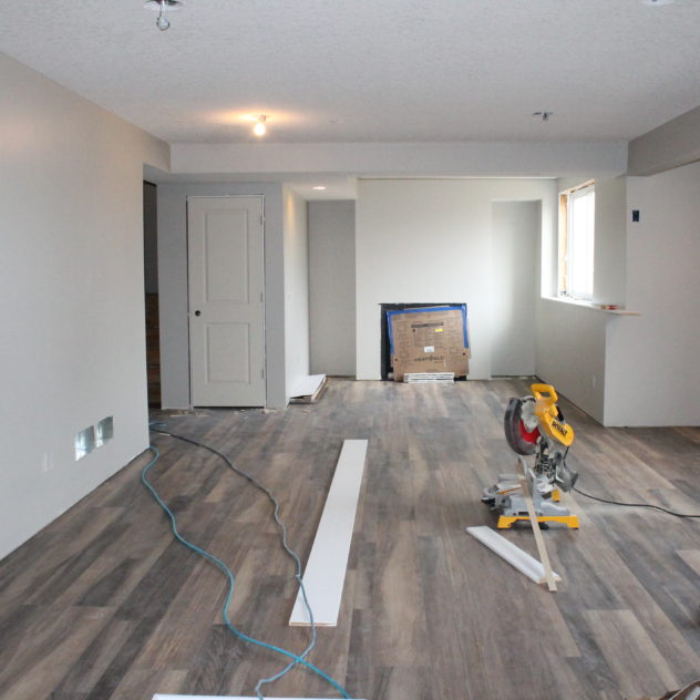 Modern Farmhouse Basement Progress 14