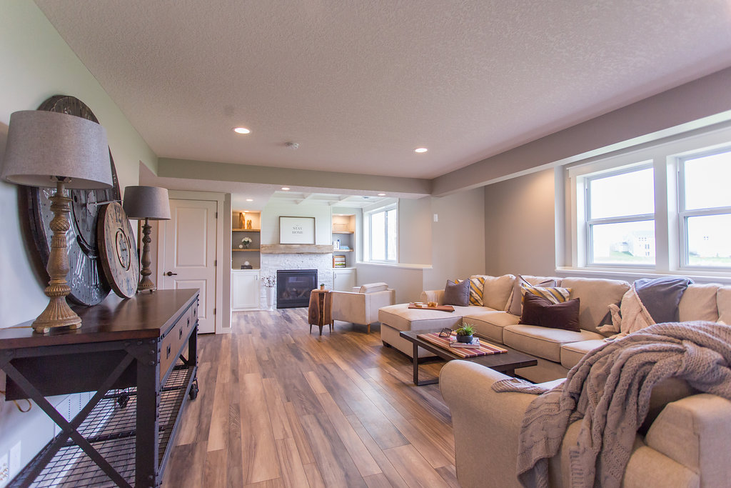  Modern  Farmhouse  Basement  Finish Blaine MN 