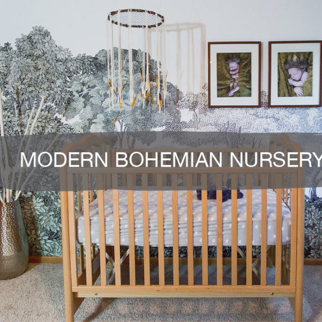 modern bohemian nursery