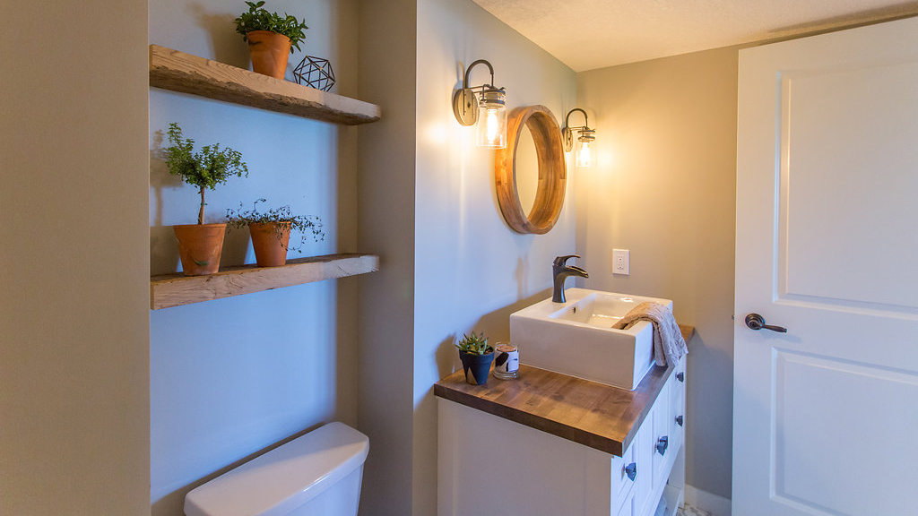 Butcher Block Bathroom Vanity Easy 6, How To Seal Wood Countertops In Bathroom