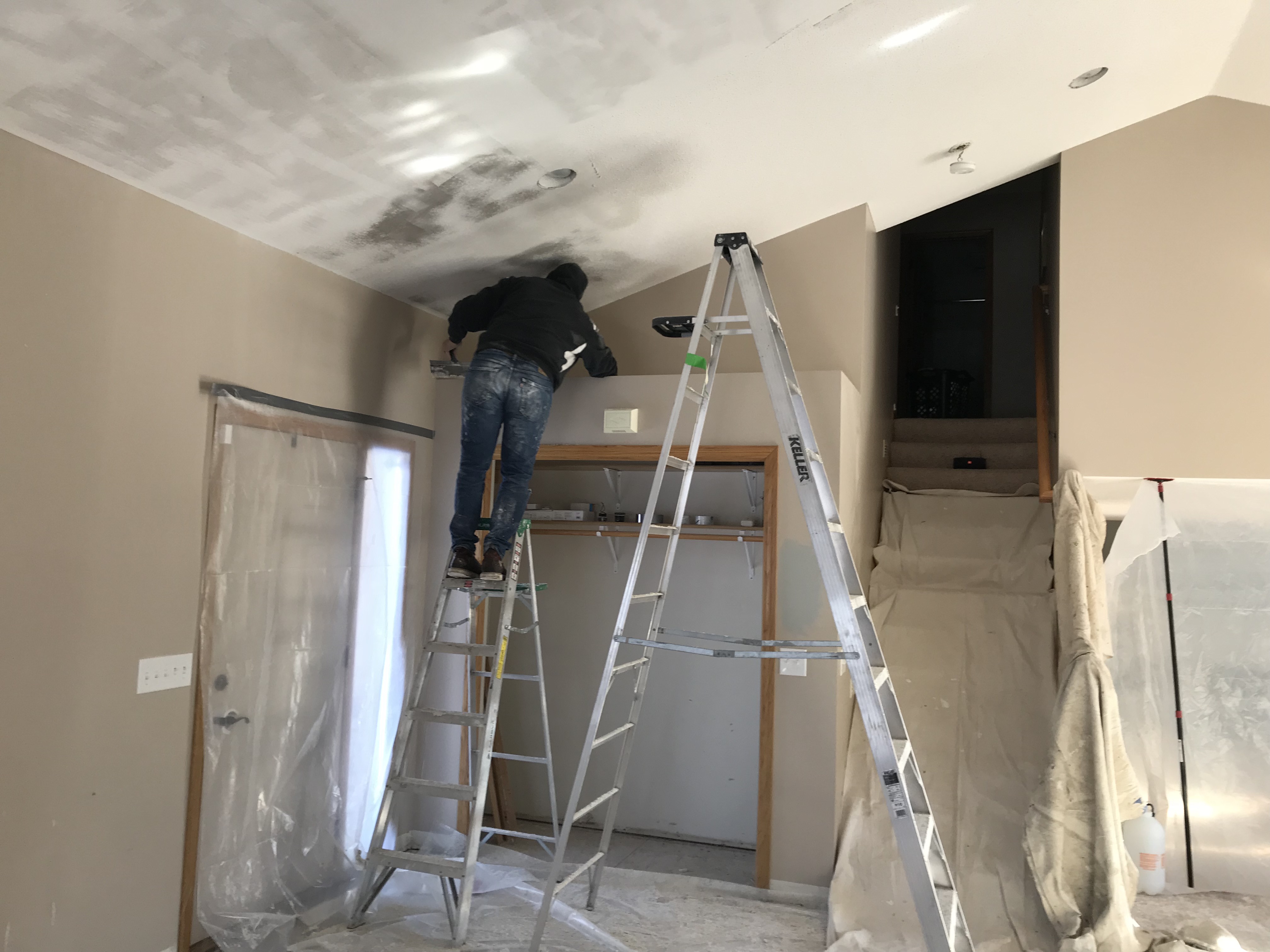 remove popcorn ceilings | construction2style