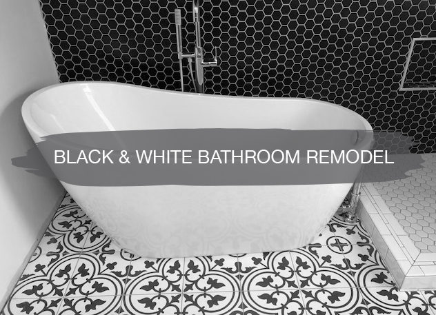 Black & White Bathroom Remodel 57