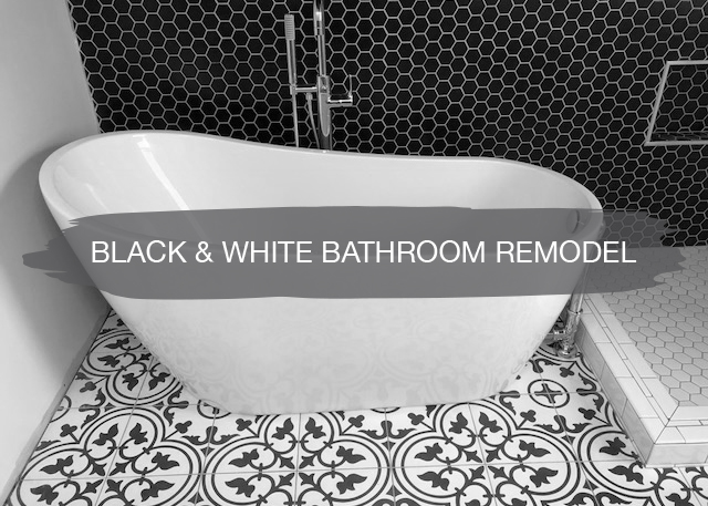Black & White Bathroom Remodel 1
