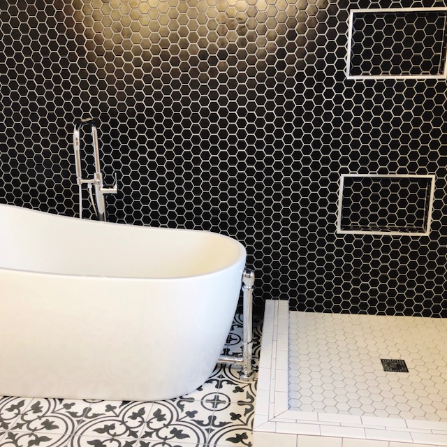 Black & White Bathroom Remodel 9