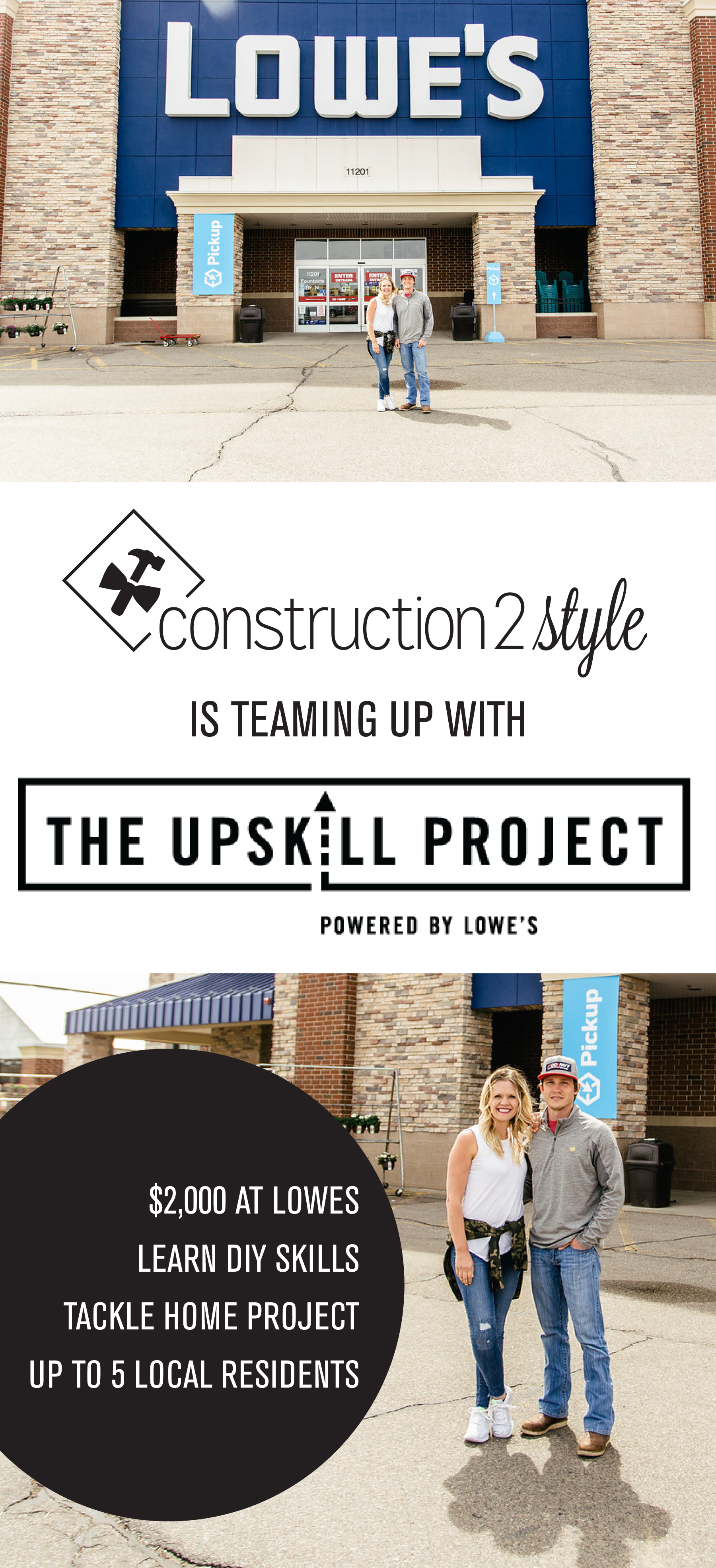 lowe's upskill project | construction2style