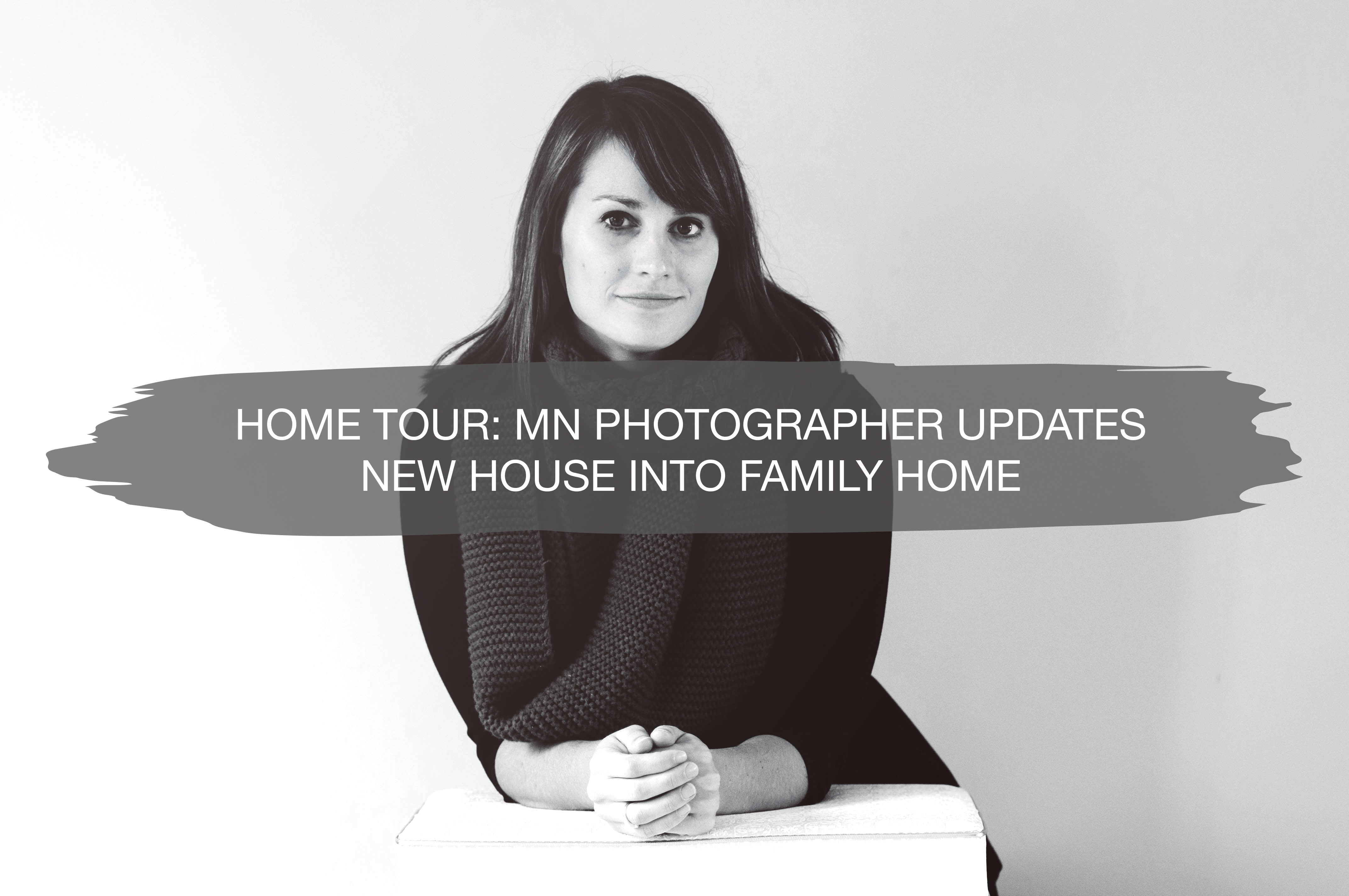 home tour: mn photographer updates new house into family home | construction2style