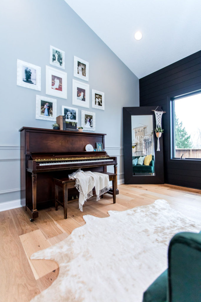 Music Room with Faux Animal Rug | construction2style