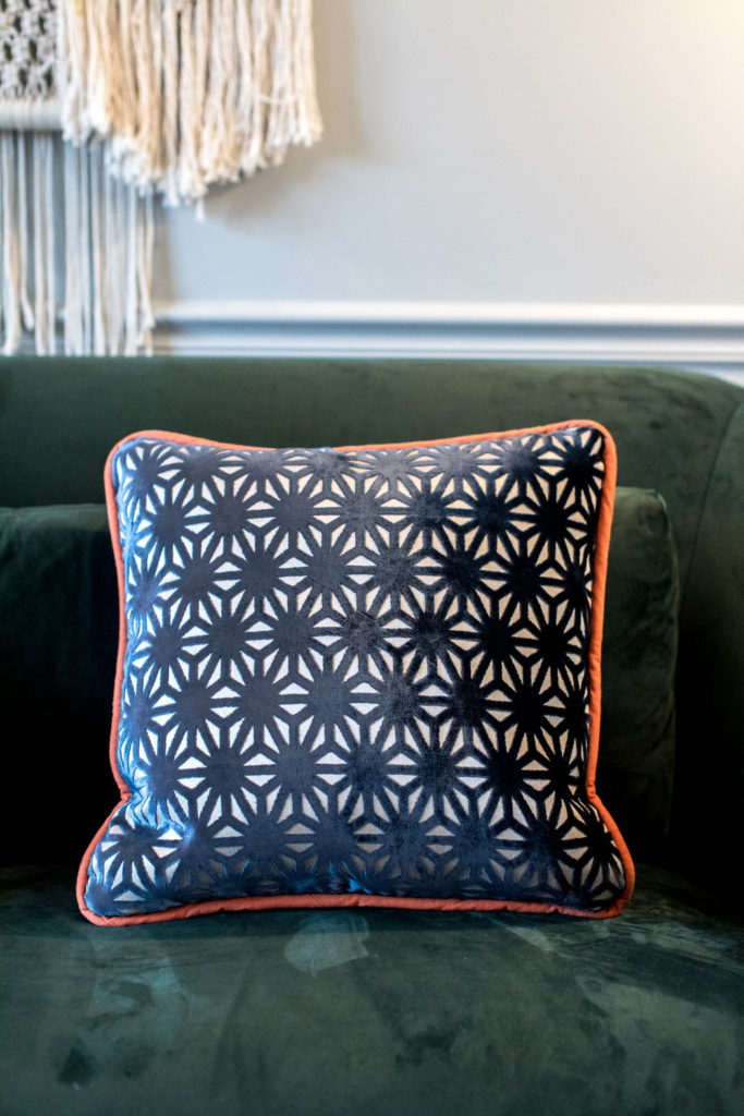 Blue and Orange Pillow | construction2style