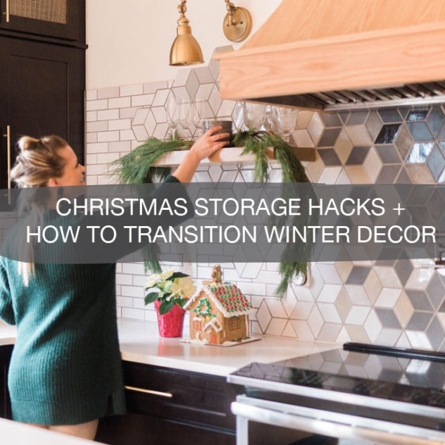Christmas Decor Storage Hacks + How to Transition Winter Decor | construction2style