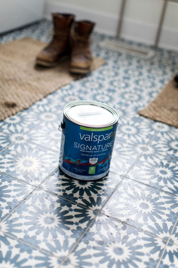 Painting our Guest Bathroom with Valspar 1