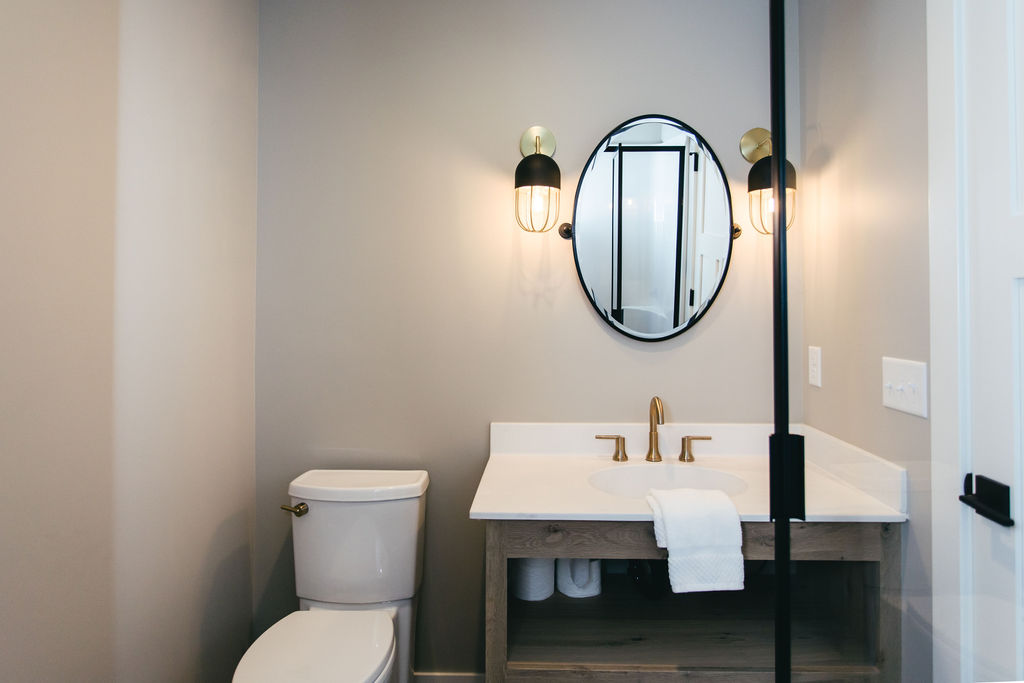 This Small Guest Bathroom Packs In A Lot Of Style With A Fully