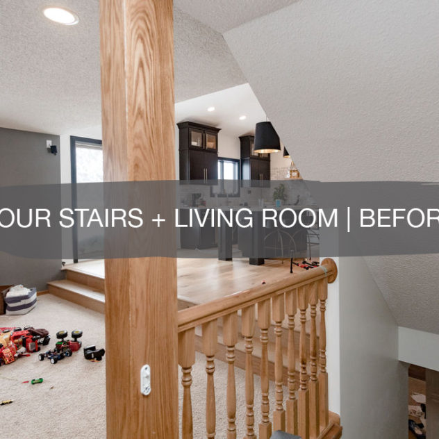 Our Stairs and Living Room Before | construction2style