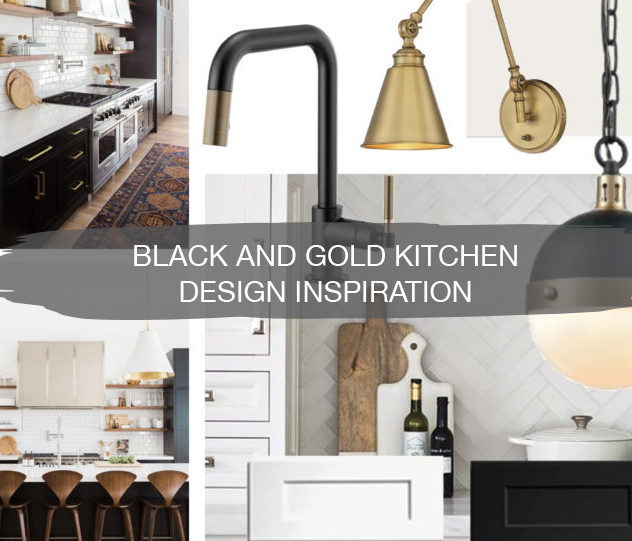 Black and Gold Kitchen Design Inspiration | construction2style