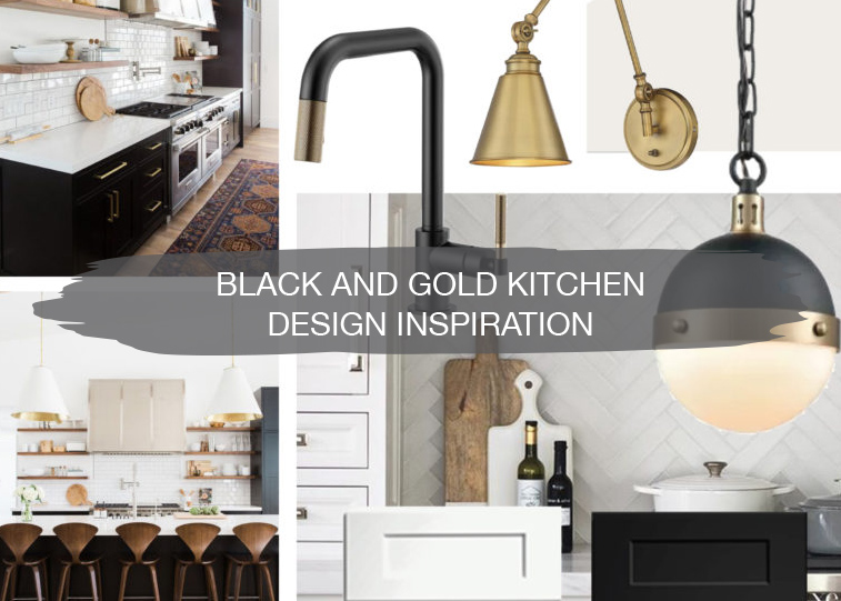Black and Gold Kitchen Design Inspiration | construction2style