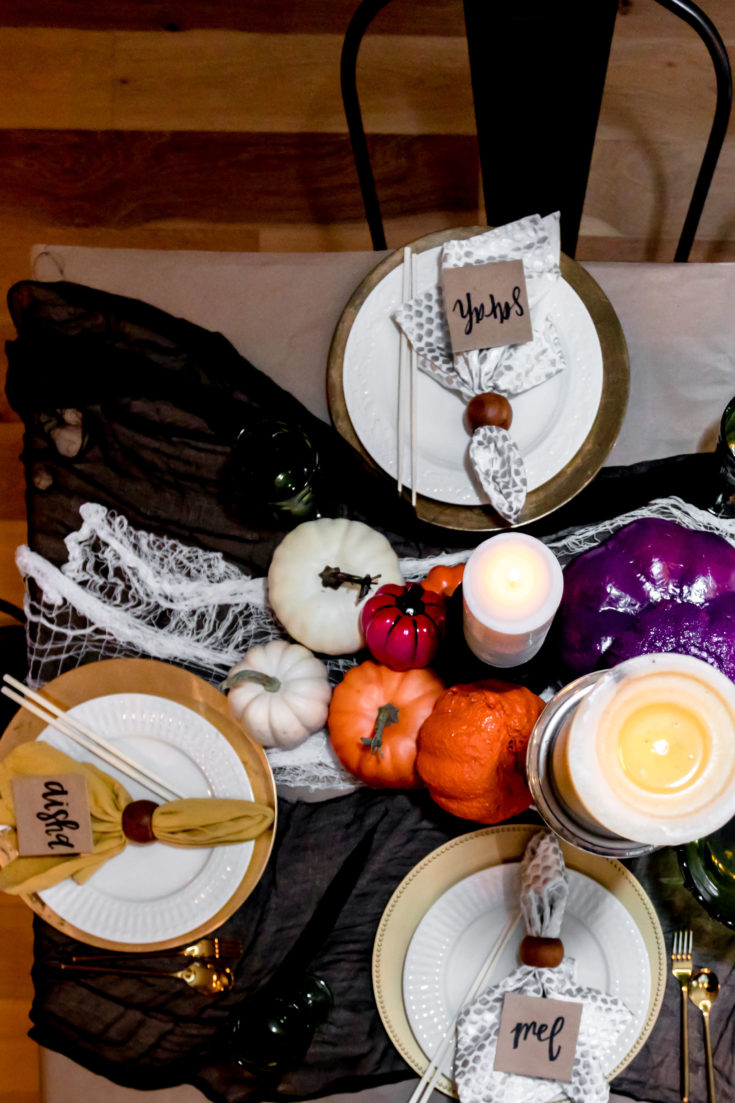 DIY Halloween Tablescape - construction2style