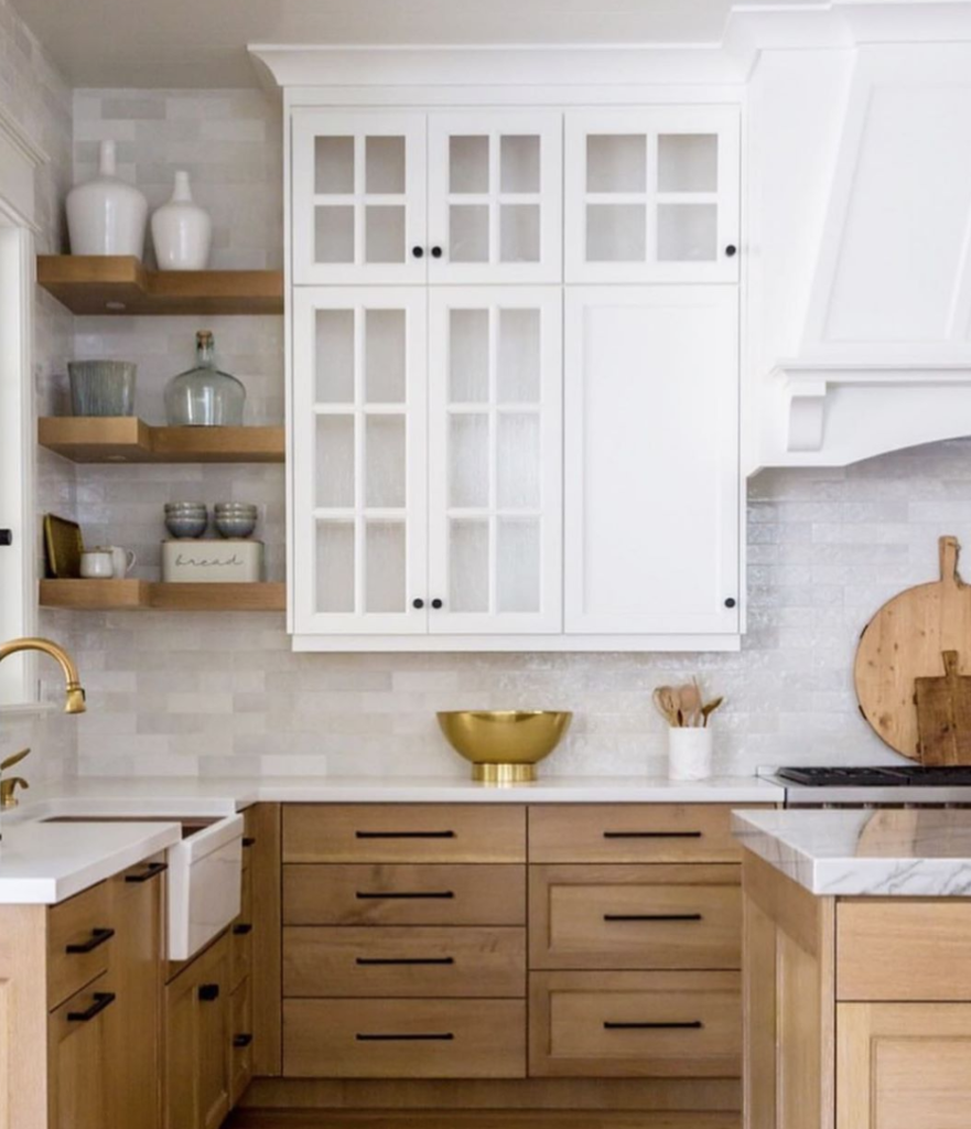 white kitchen mixed in wood | construction2style