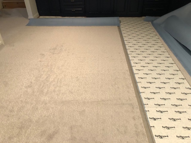 Choosing Carpet in our Lower Level Living Room 11