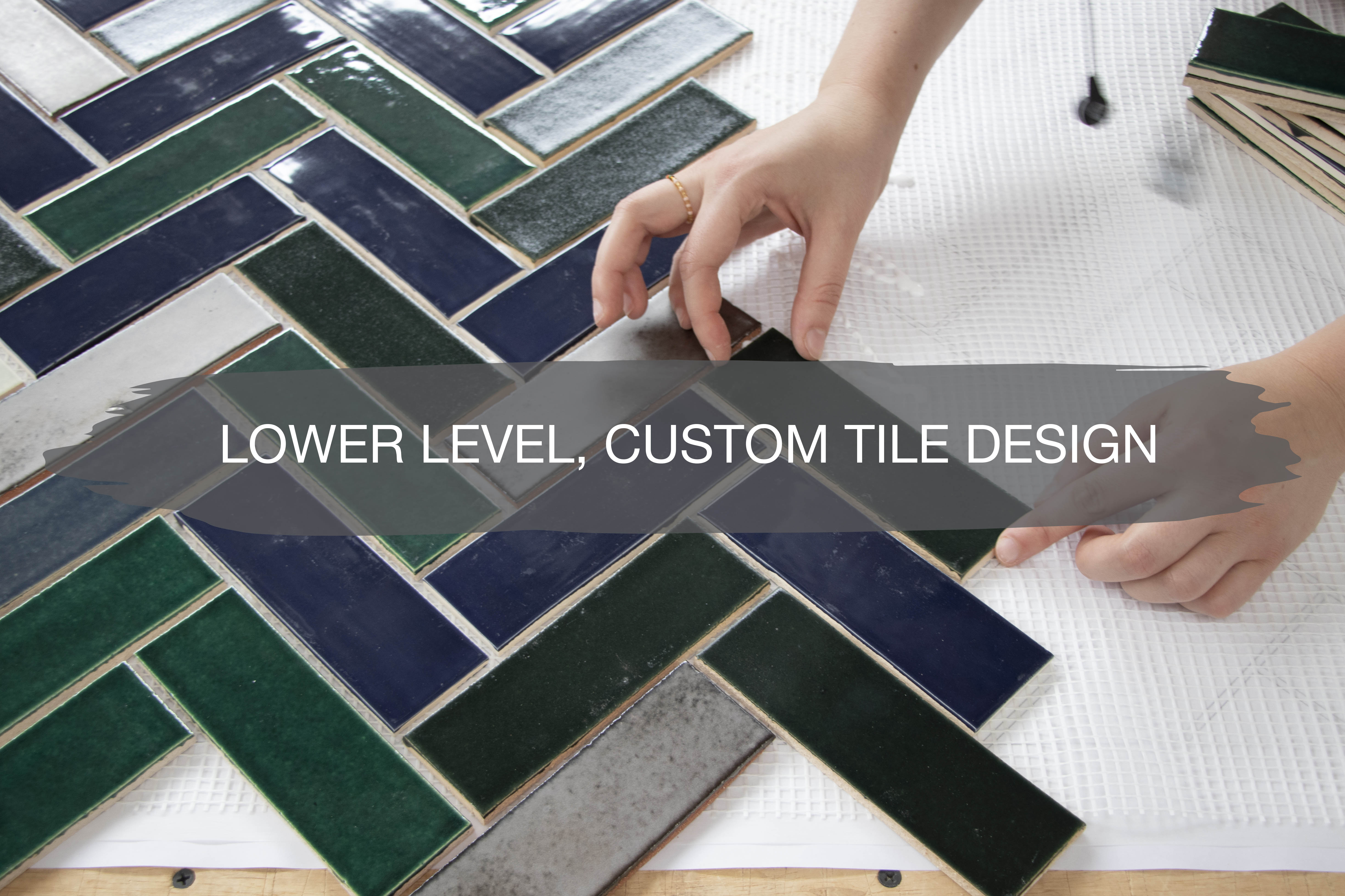 Our Lower Level, Custom Tile Design 1