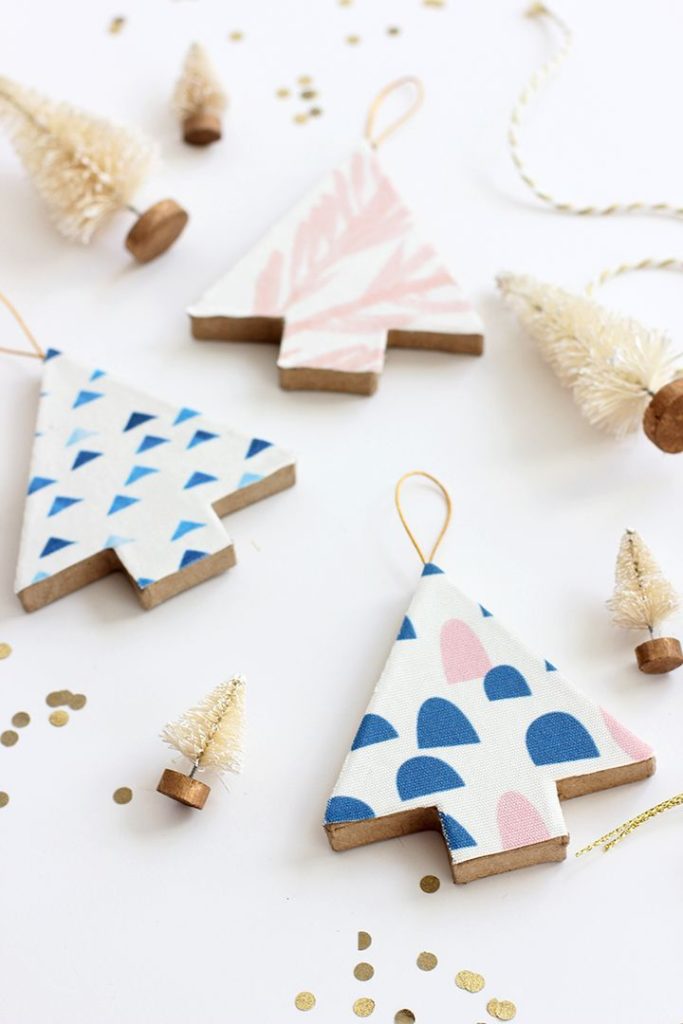 Fabric Covered Christmas Tree Ornaments | construction2style