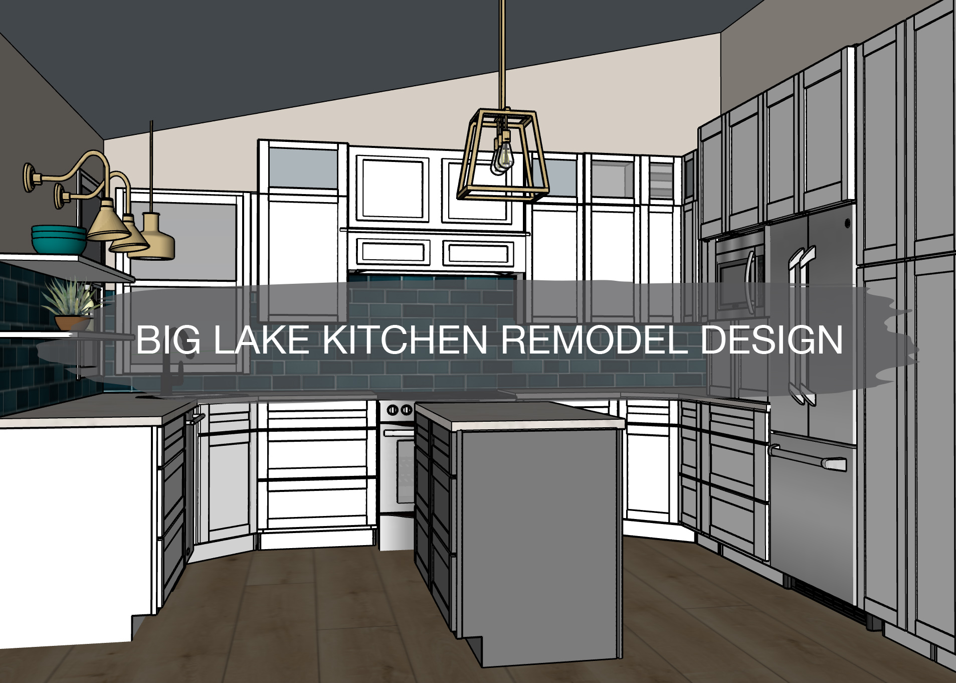 Lake Life Inspired Kitchen Remodel Design 1