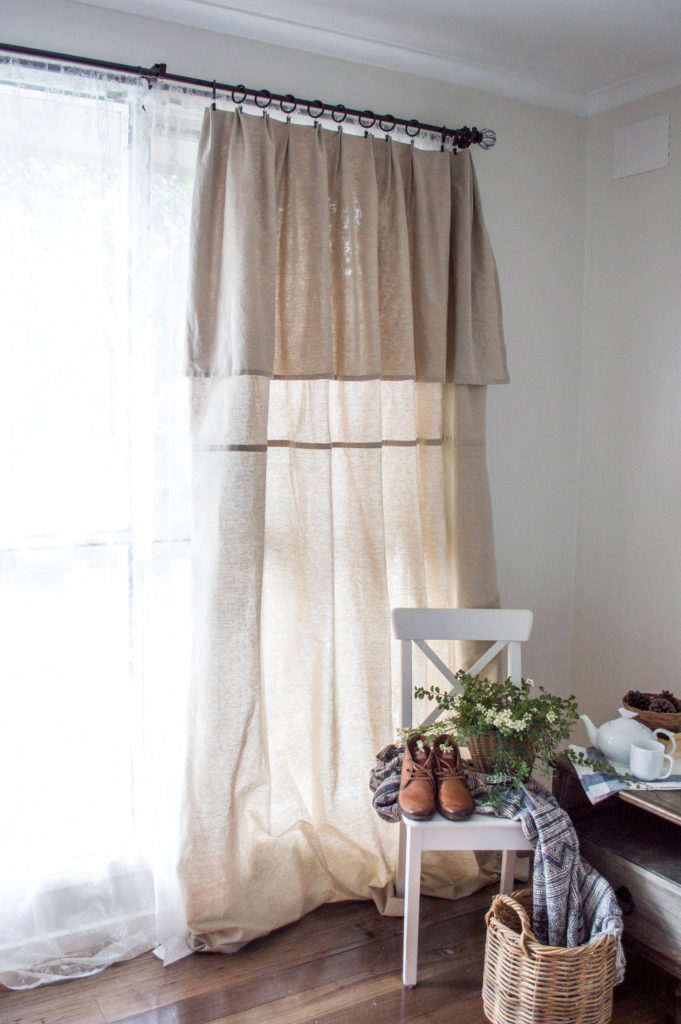 Easy no sew farmhouse curtains 8 of 9