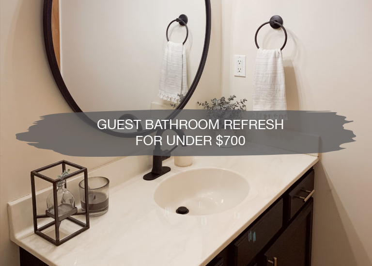 Updating Our First Home | Guest Bathroom Refresh 1