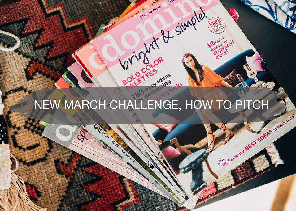New March Challenge, How to Pitch | construction2style