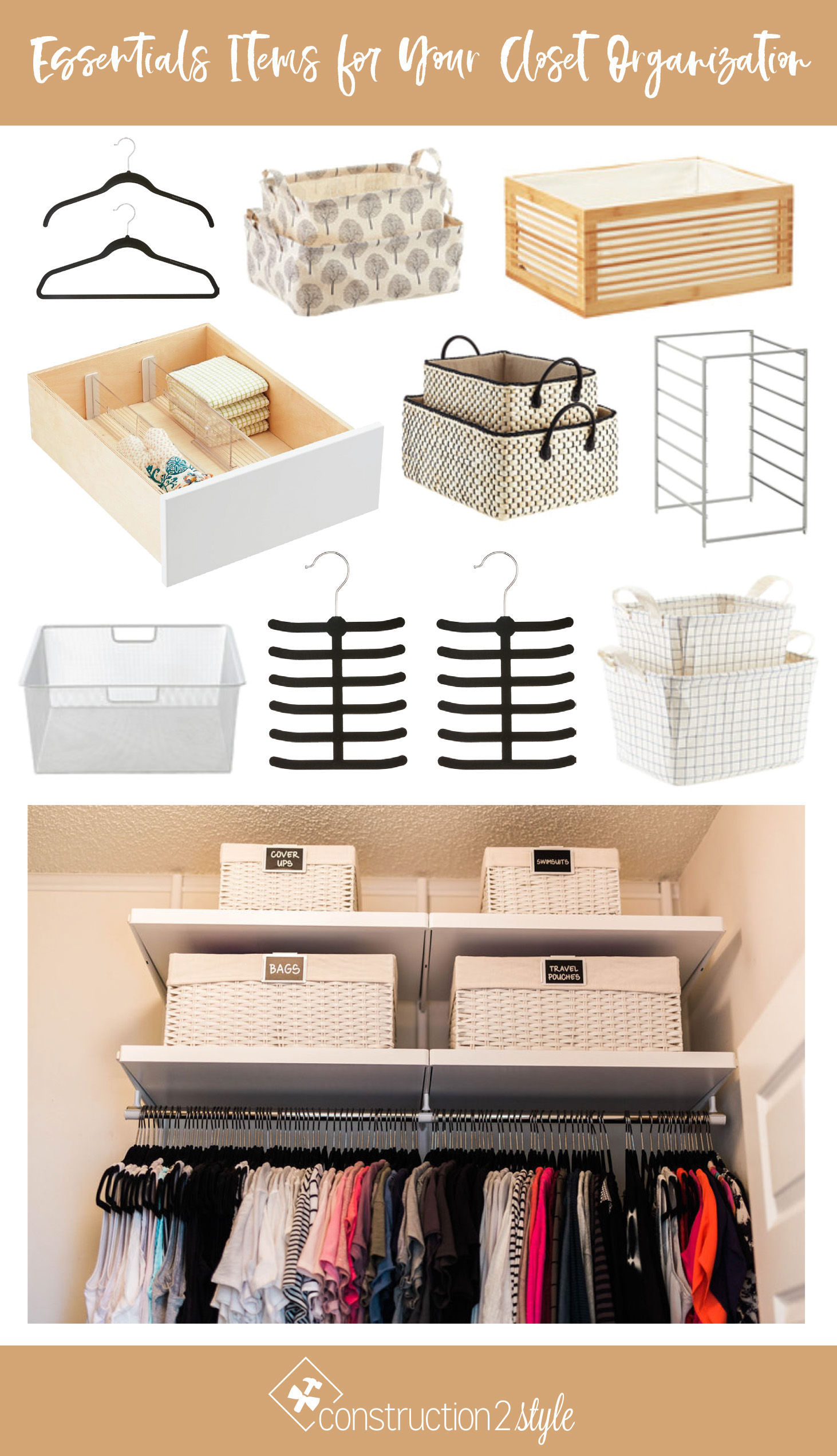 7 Ways to Increase your Closet Organization Space | construction2style