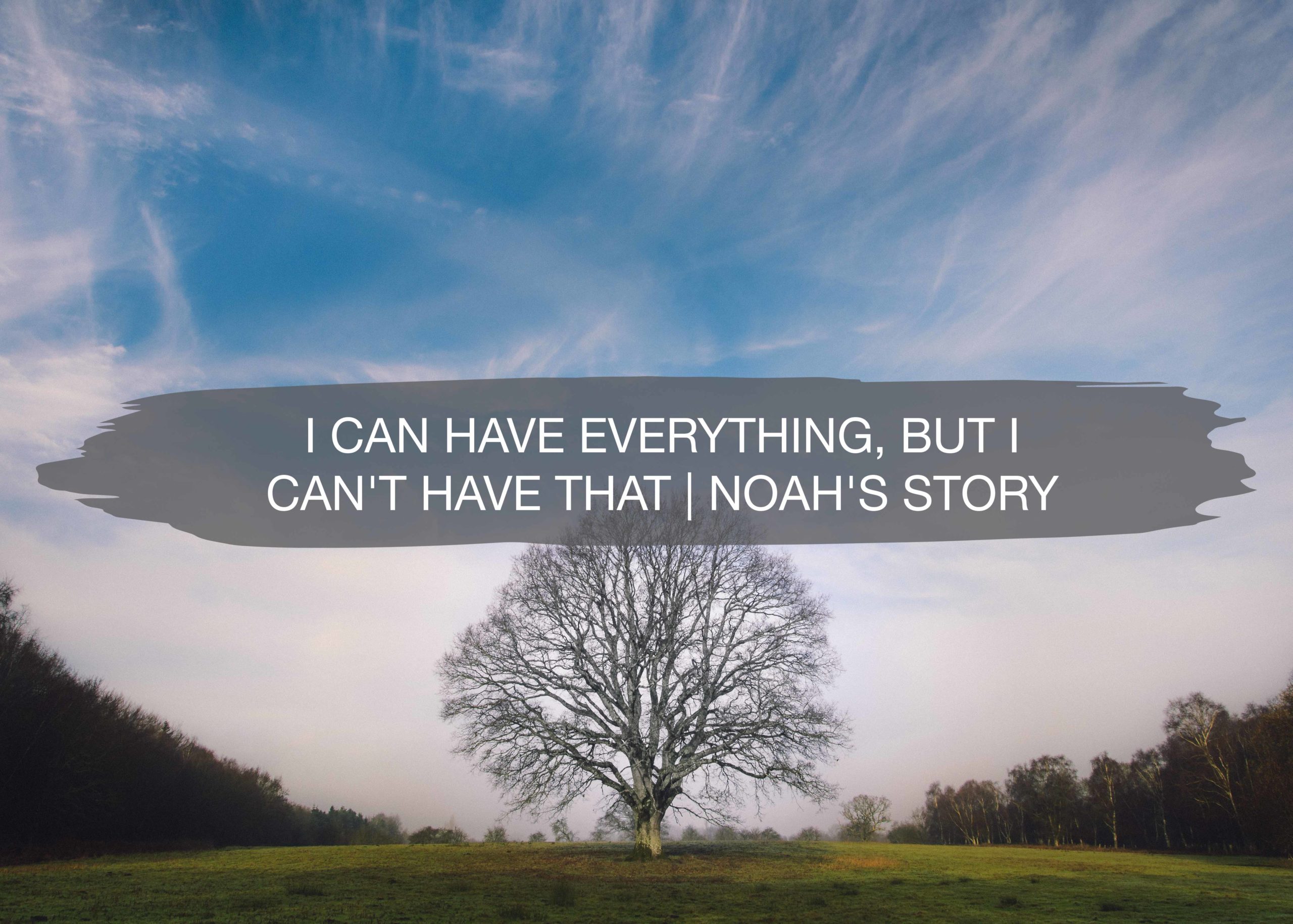 I Can Have Everything, But I Can't Have That | Noah's Story 1