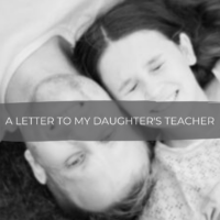 Dear Teacher... A letter to my Daughter's Teacher from a Fellow Inmate