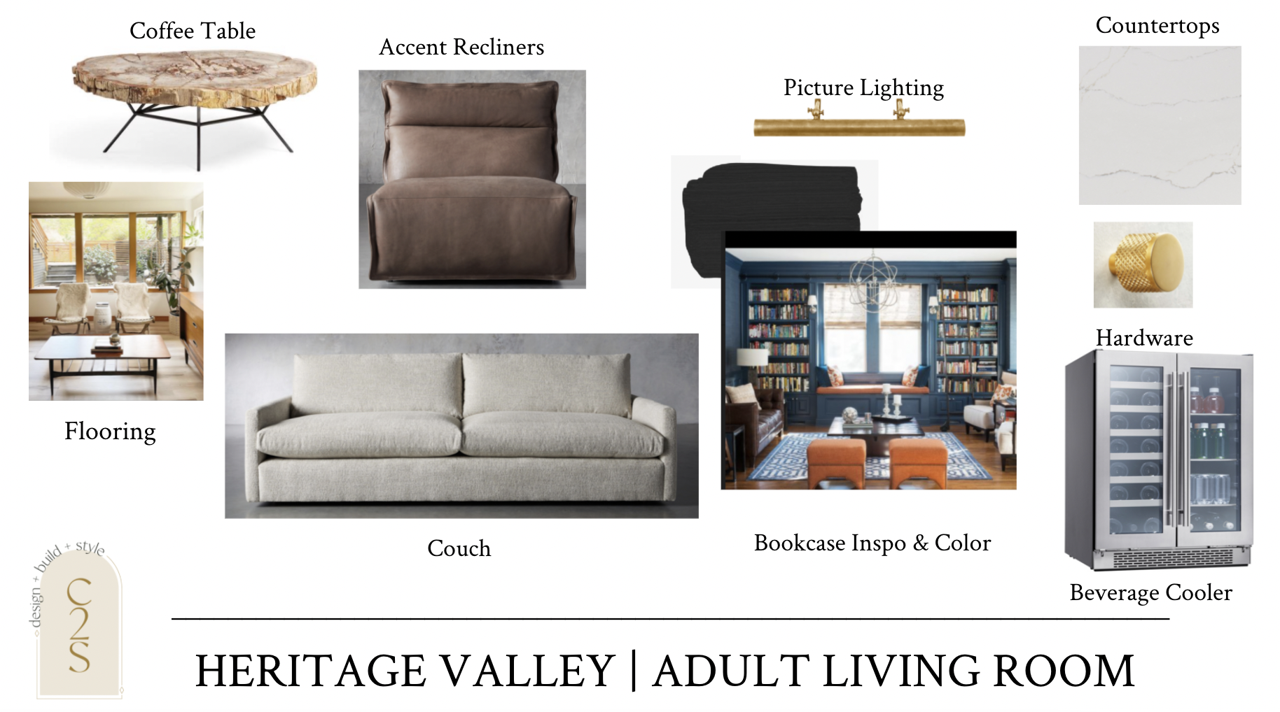 Heritage Valley Home | Adult Living Room - Designs