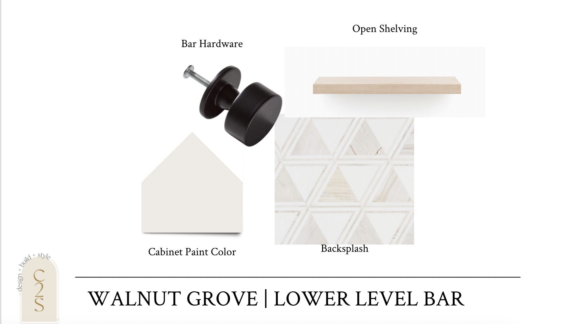 Walnut Grove Home | Lower Level Bar - Designs