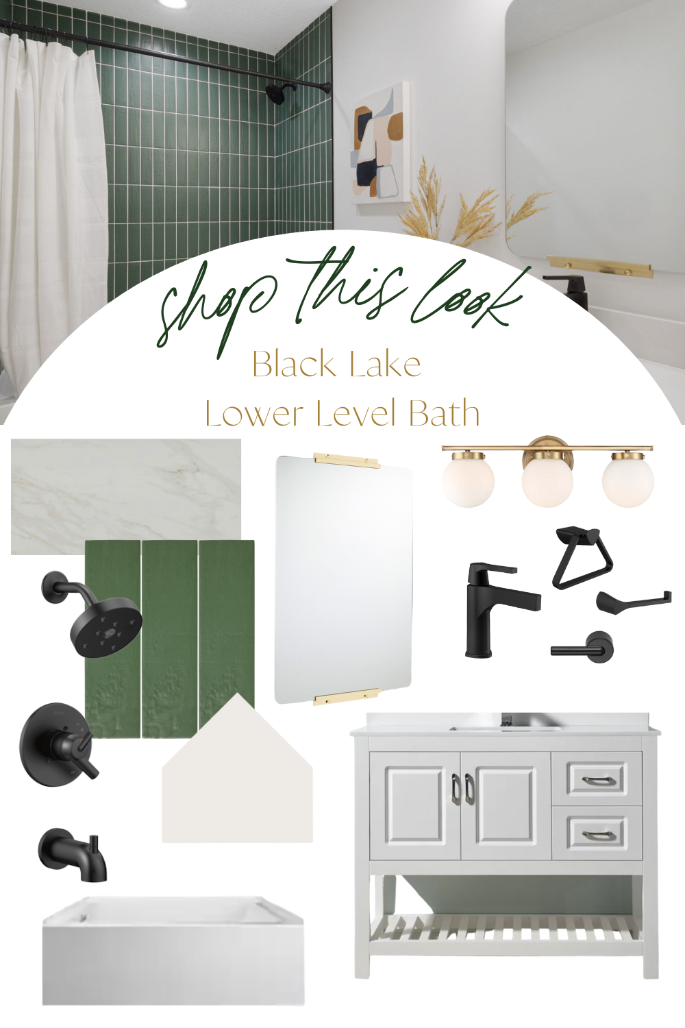 Black Lake Reveal | Lower Level Bathroom 12