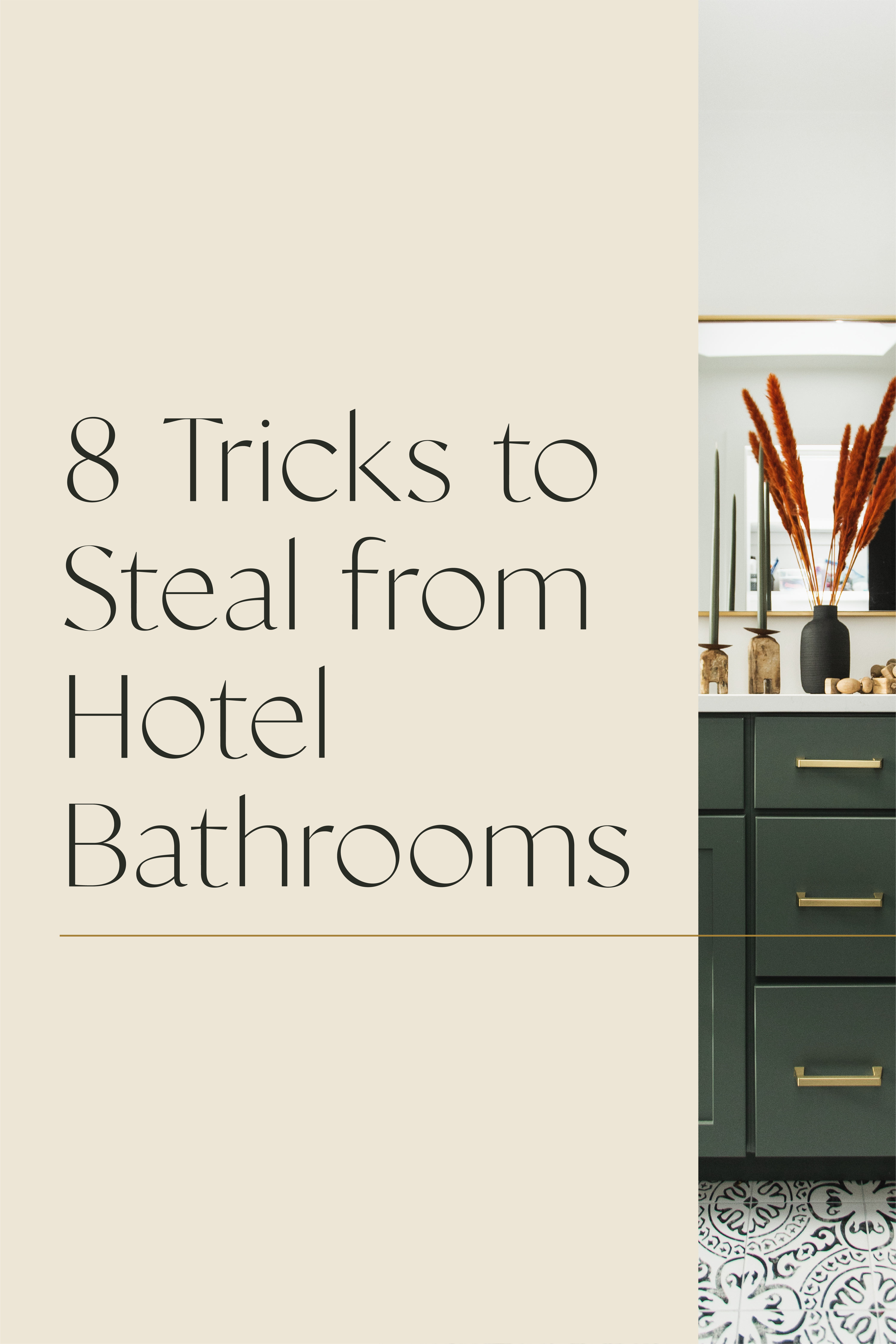 8 Tricks to Steal from Hotel Bathrooms 3
