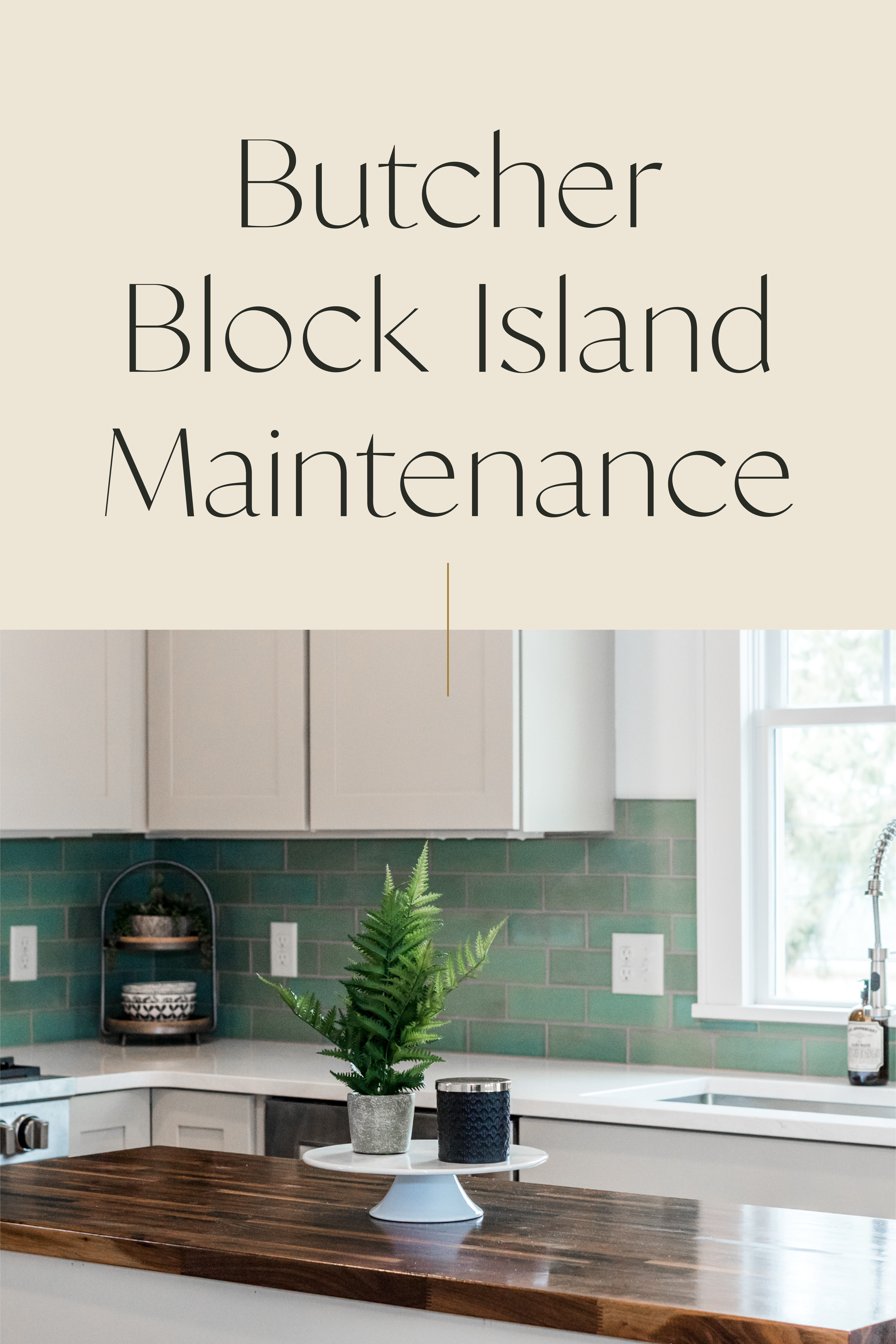 Butcher Block Island Maintenance 6