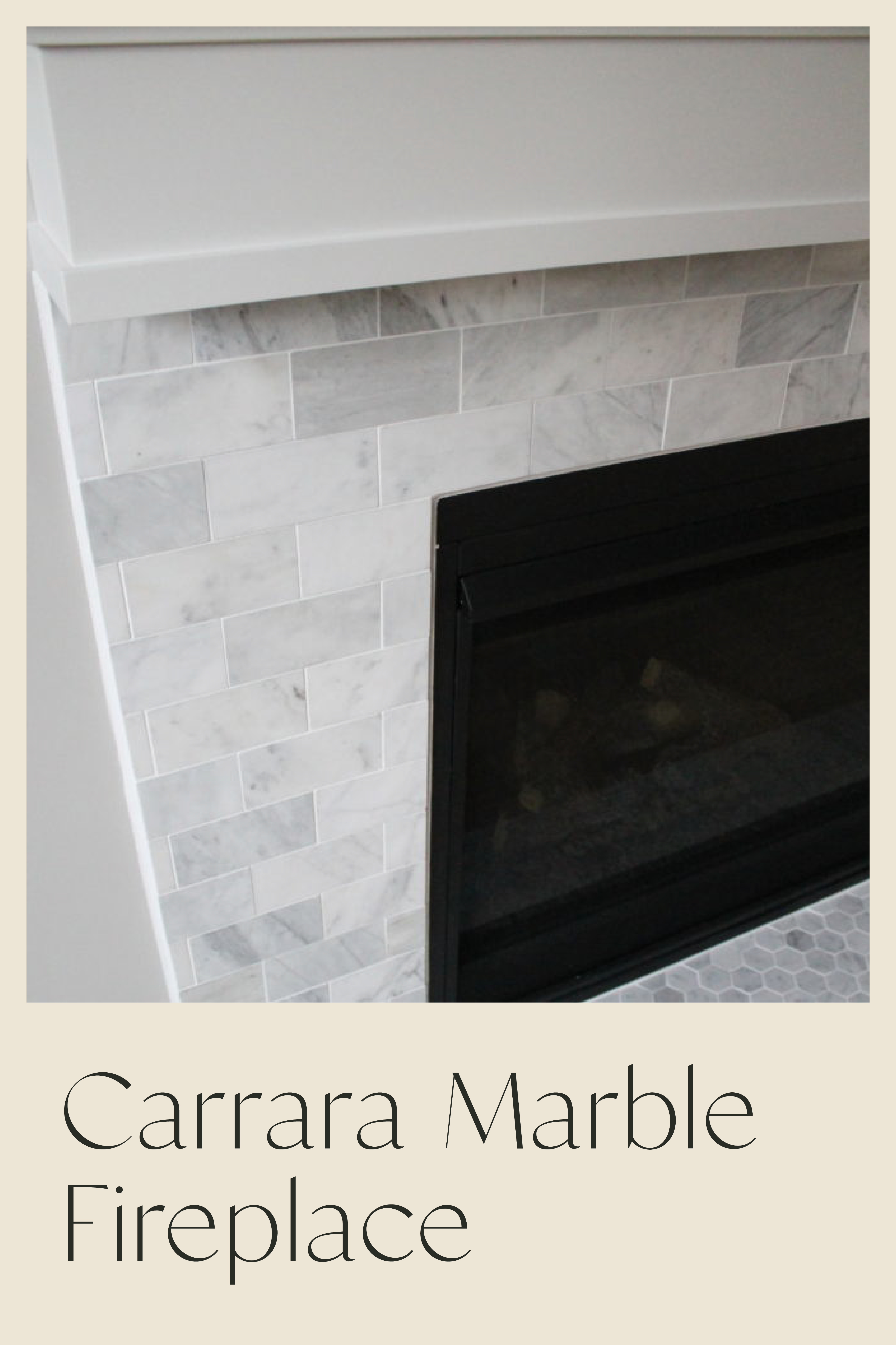 Carrara Marble Fireplace 1