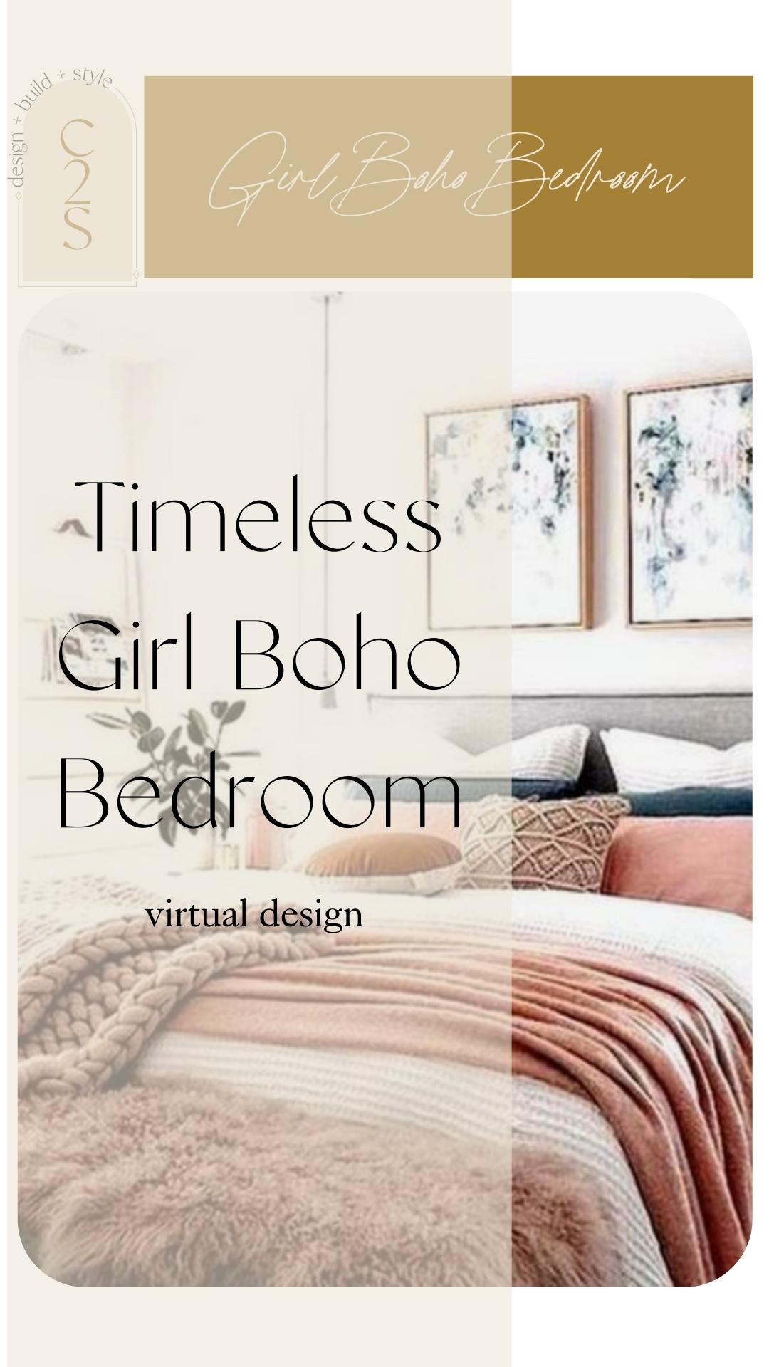 Timeless Girl Boho Bedroom Design