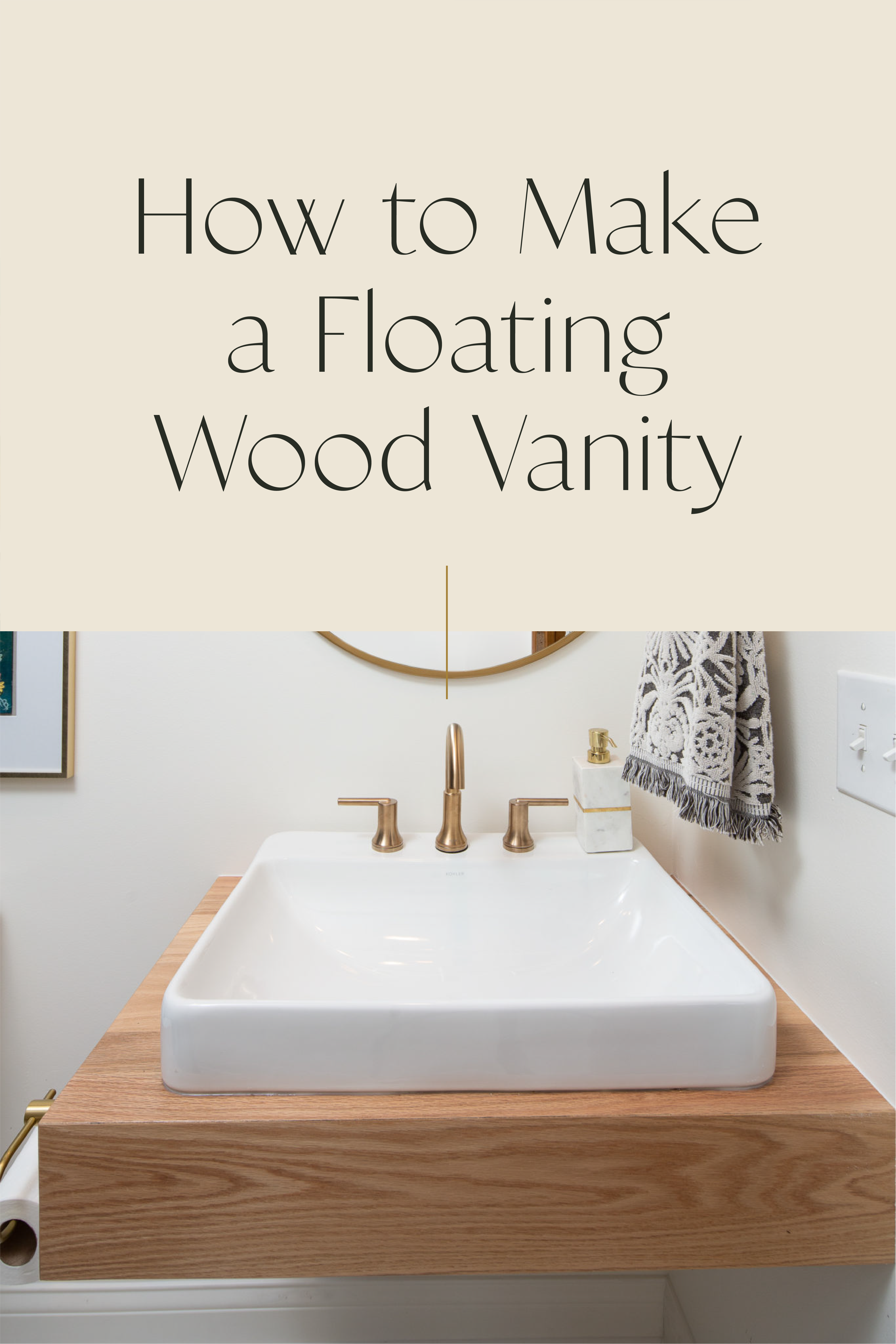 How to Make a Wood Floating Vanity 9