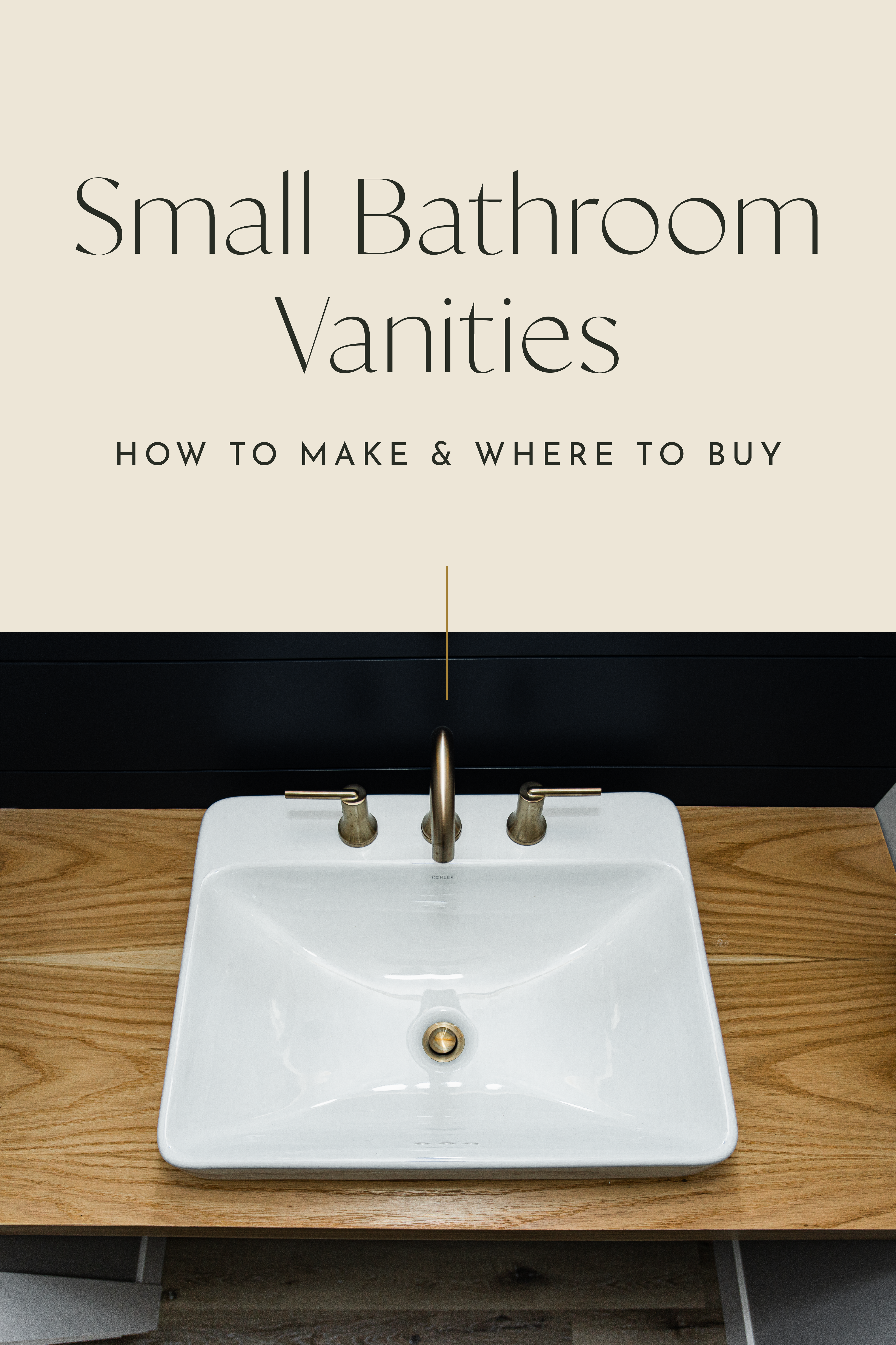 Small Bathroom Vanities | How to Make & Where to Buy 1