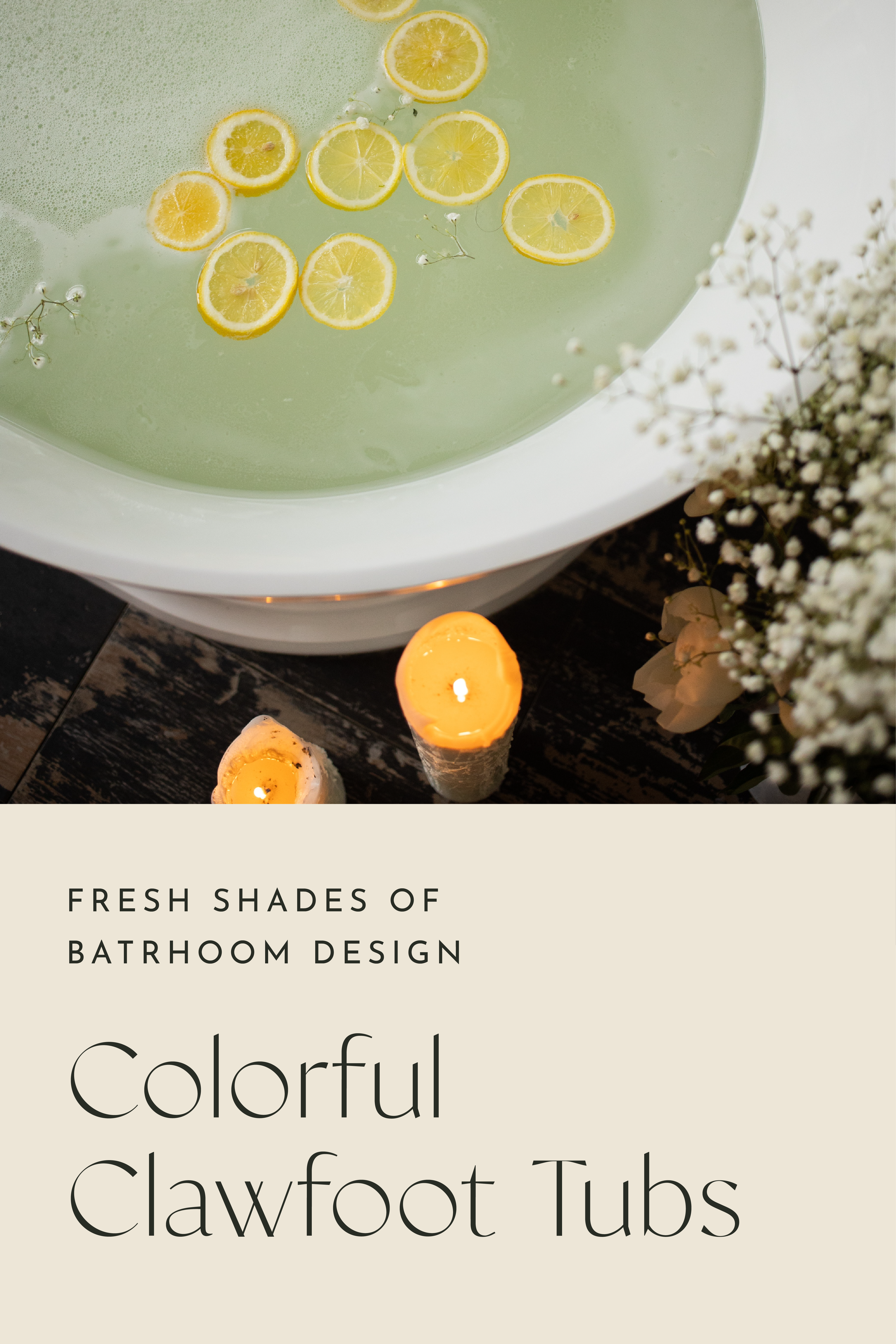 Fresh Shades of Bathroom Design: Colorful Clawfoot Tubs 1