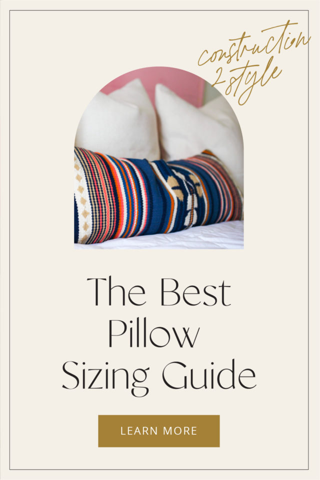 Brilliant Pillow Sizing Guide 1