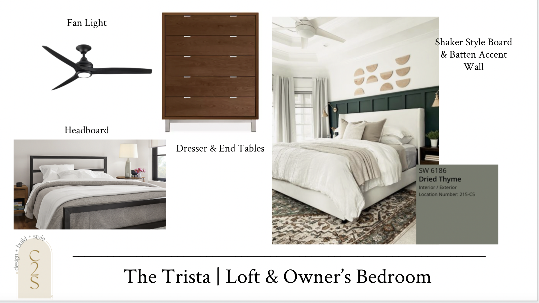 The Trista | Owner's Bedroom - Design