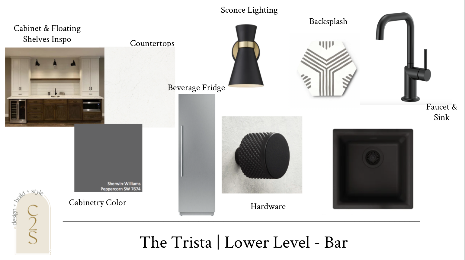 The Trista | Lower Level Bar - Design