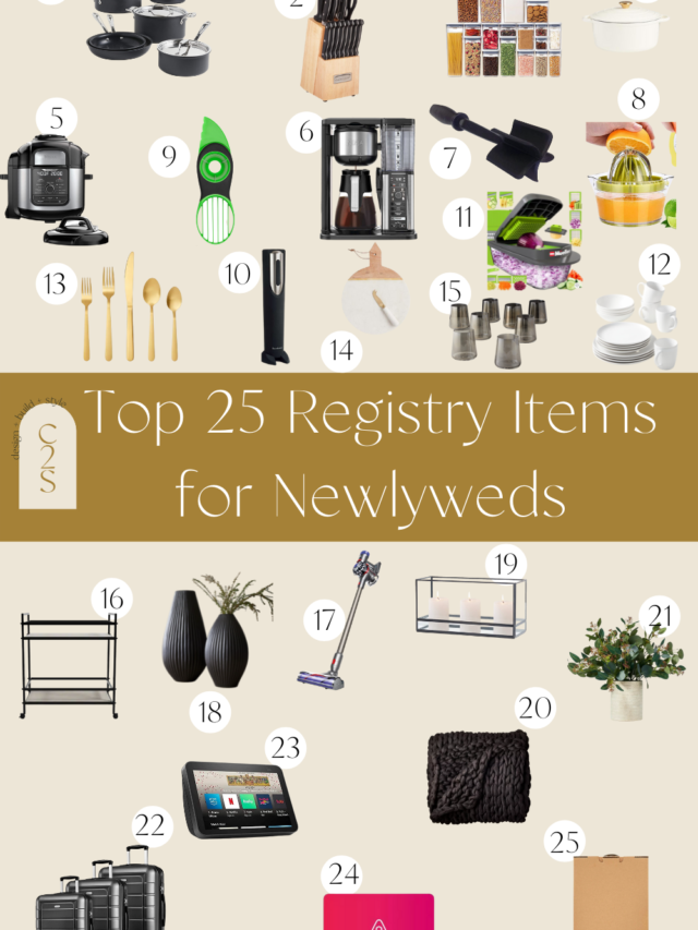 Top 25 Registry Items for Newlyweds