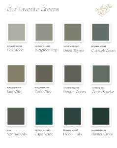 Green Paint Colors | Our Top 12 Must-Haves | Construction2style